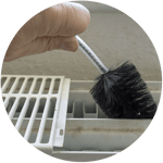 dépoussiérage radiateur rond