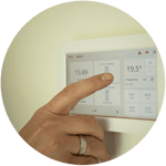 main thermostat rond