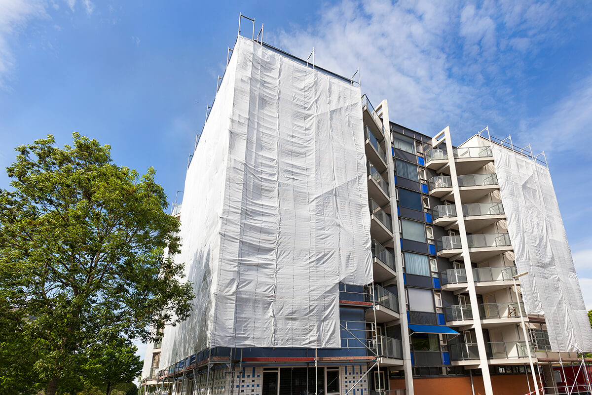 rénovation d'un immeuble de logements sociaux