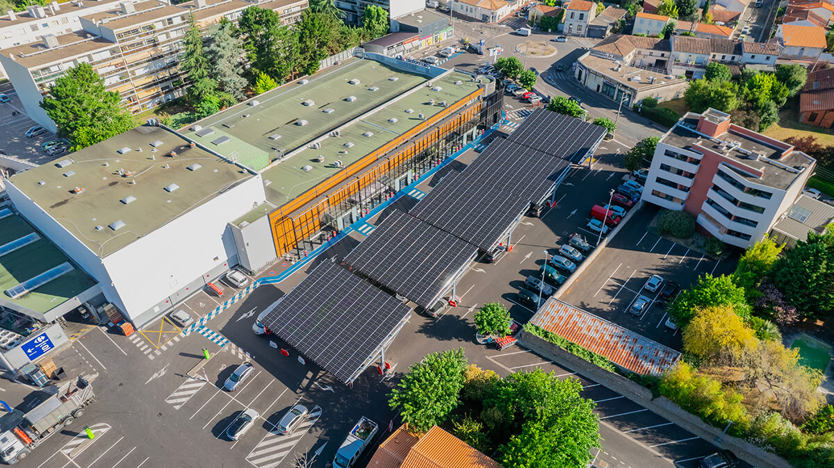 Ombrières photovoltaïques de parking