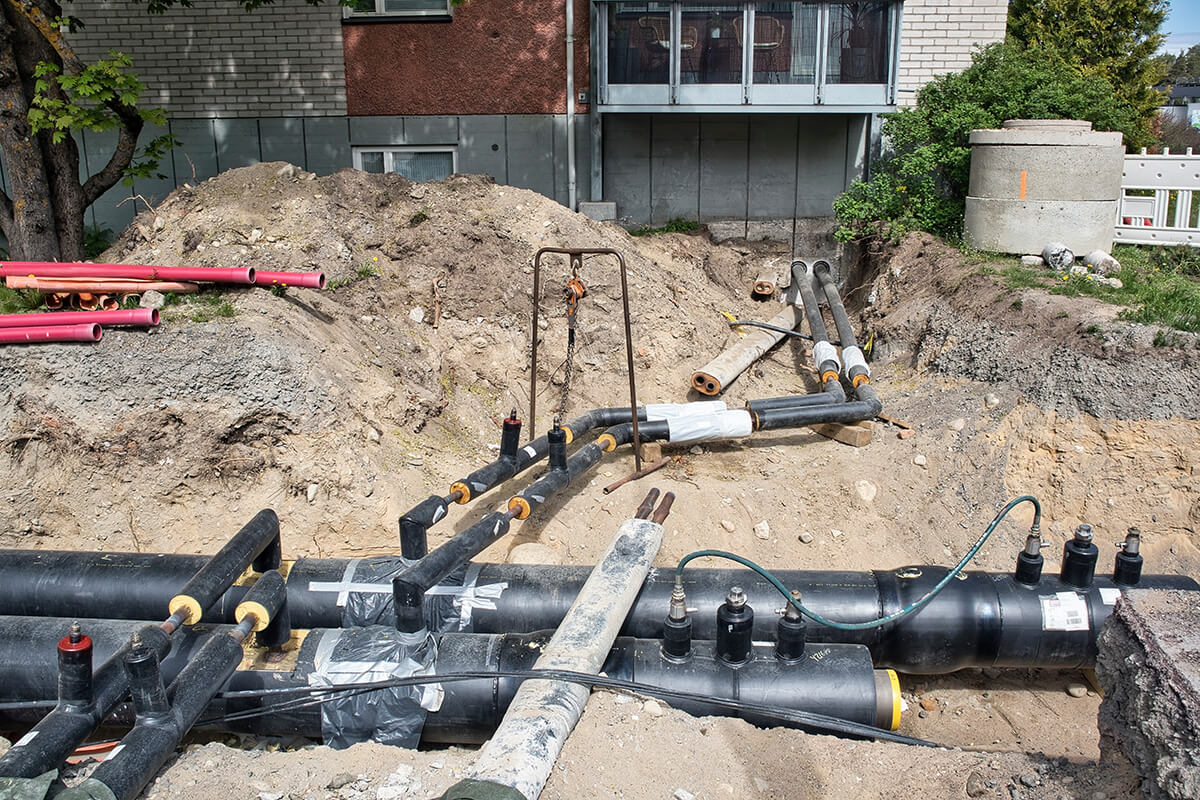 raccordement d'un bâtiment tertiaire à un réseau de chaleur