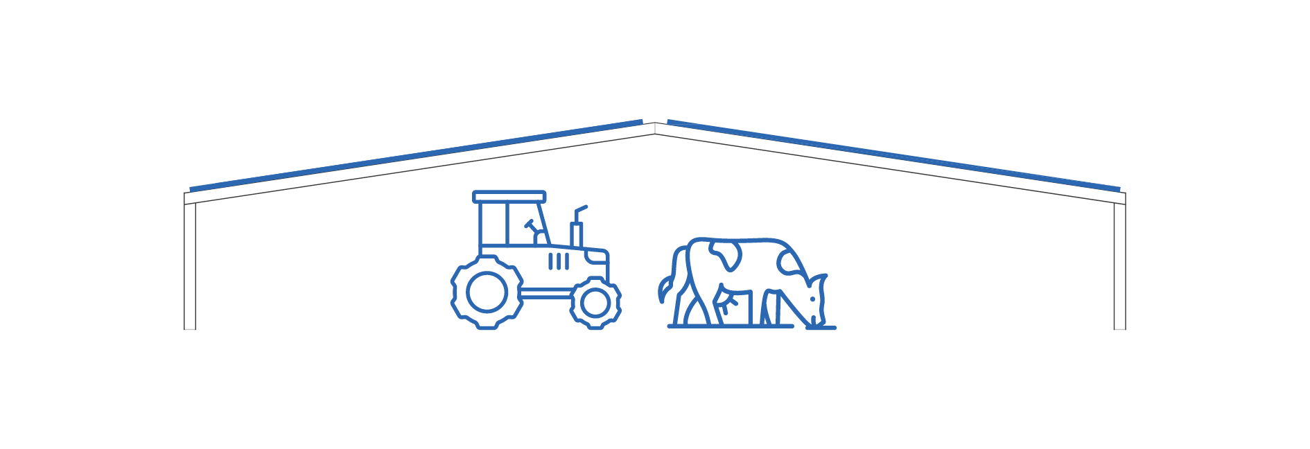 hangar solaire bipente