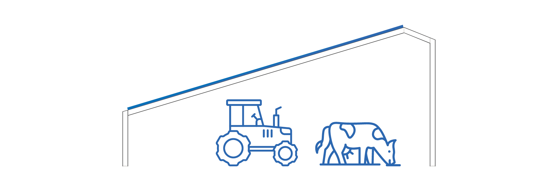 hangar solaire monopente